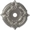 Ekena Millwork Attica Thermoformed PVC Ceiling Medallion Fits Canopies up to 7 3/4-in., Aged Dark Steel CMP22ATCST - alternate 1